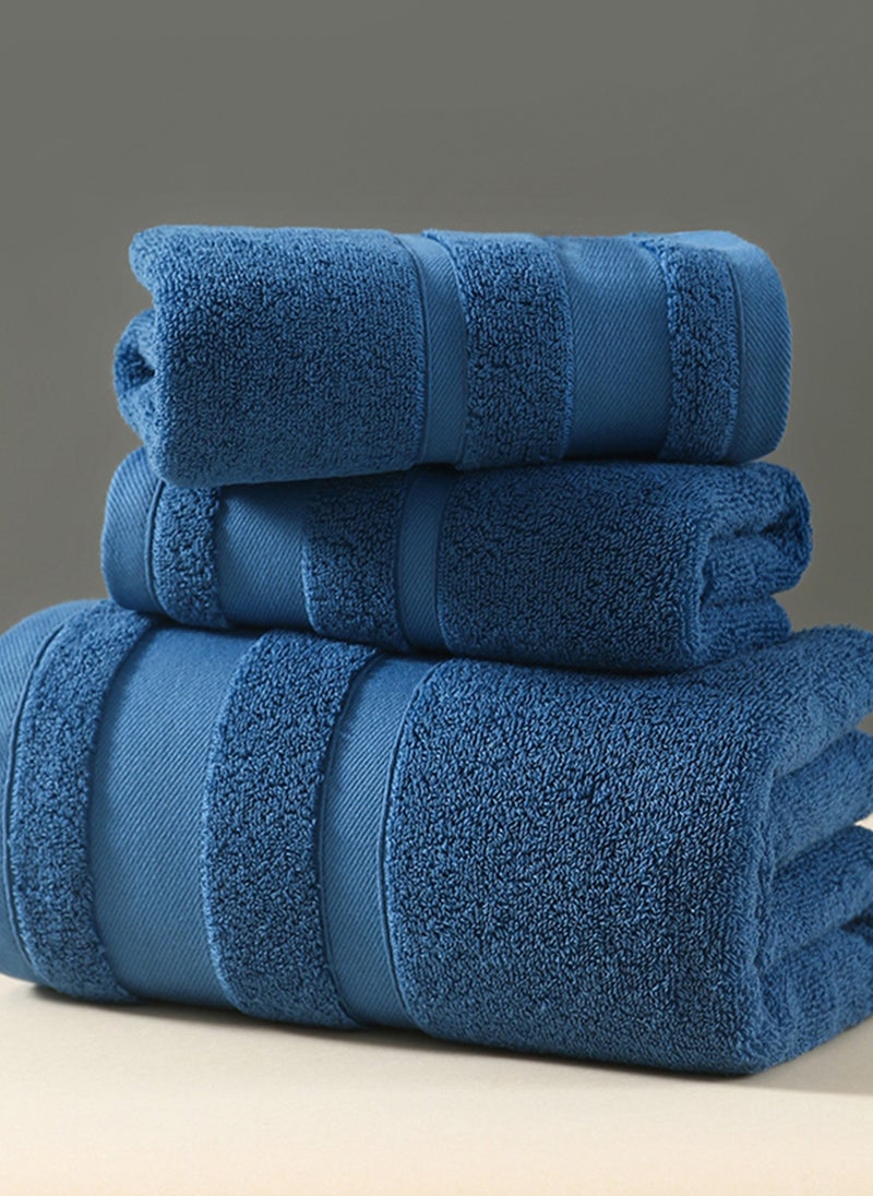 Sharpdo 3-Piece Cotton Gift Towel And Bath Towel Set, 2 Towels + 1 Bath Towel, Soft And Skin-Friendly Cotton Towel  - Image 2