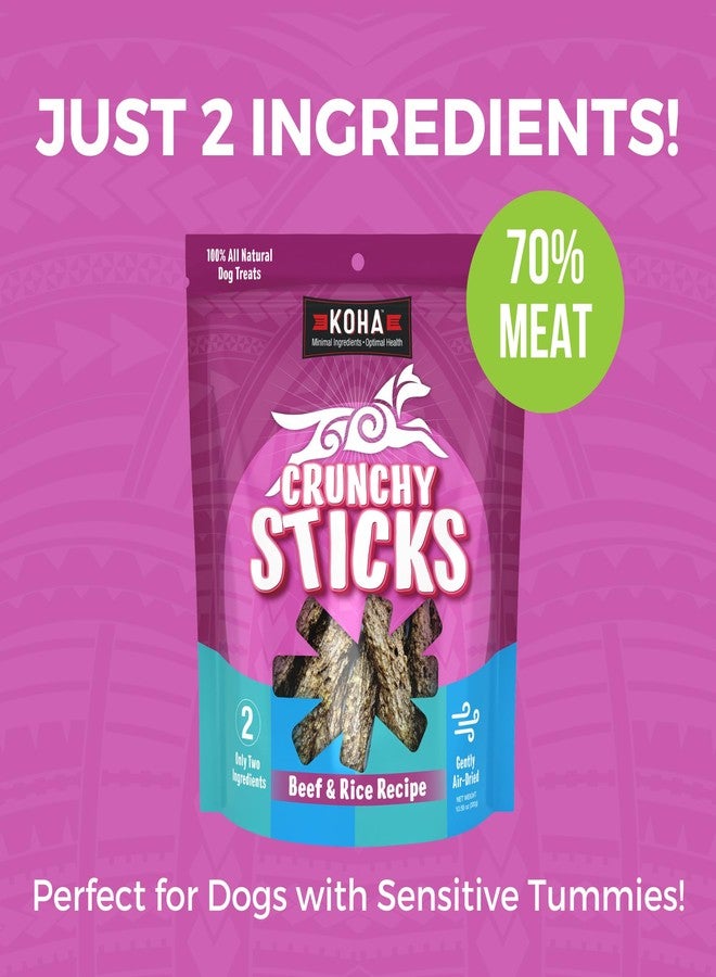 KOHA Pet Crunchy Sticks Beef & White Rice Recipe, 2 Ingredient Dog Treats for Sensitive Stomachs, Tasty Treats for Dogs - Image 3