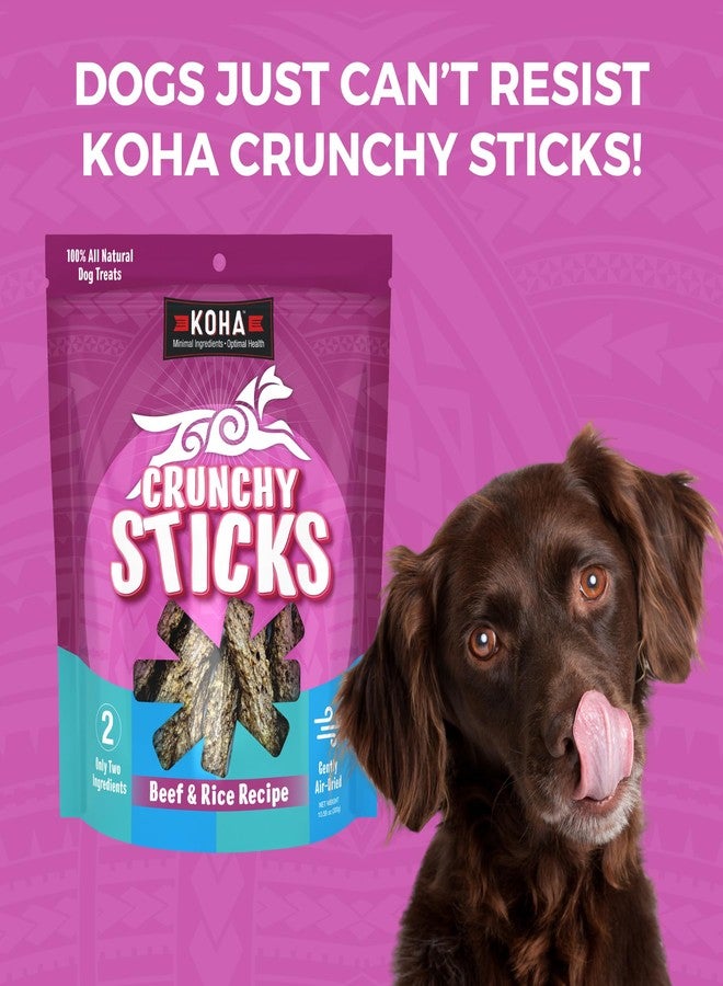 KOHA Pet Crunchy Sticks Beef & White Rice Recipe, 2 Ingredient Dog Treats for Sensitive Stomachs, Tasty Treats for Dogs - Image 4