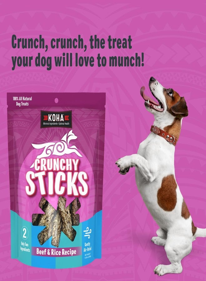 KOHA Pet Crunchy Sticks Beef & White Rice Recipe, 2 Ingredient Dog Treats for Sensitive Stomachs, Tasty Treats for Dogs - Image 2