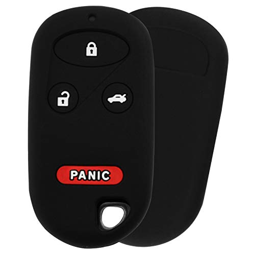 KeylessOption KeyGuardz Keyless Entry Remote Car Key Fob Outer Shell Cover Soft Rubber Case for Honda Civic Accord Pilot CR-V Acura TL TSX CL - Image 2