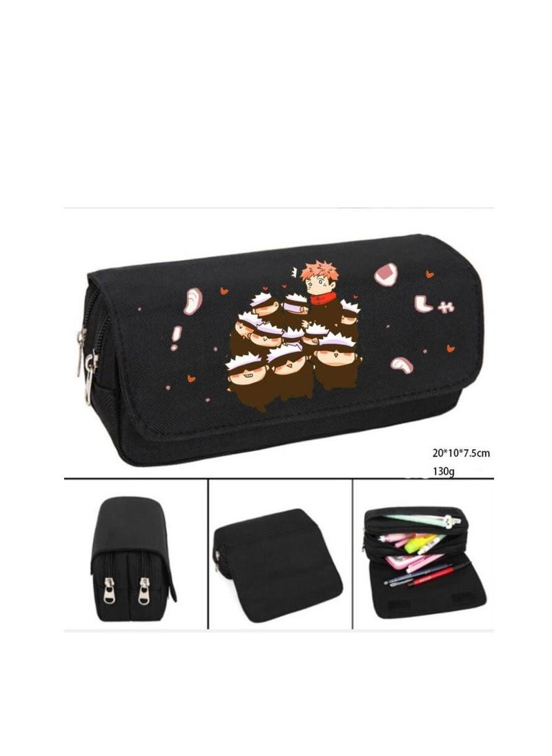 JUNYOUK - Jujutsu kaisen anime characters Pencil Bag Boys School Bags Kids Pencil Box Case Children Stationary Bags - Image 1
