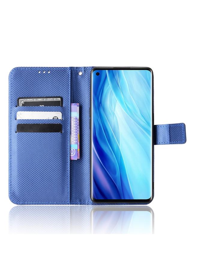 اس-توب جراب هاتف من الجلد بتصميم ماسي لهاتف OPPO Reno4 Pro عالميًا والهند وجنوب شرق آسيا - Image 5