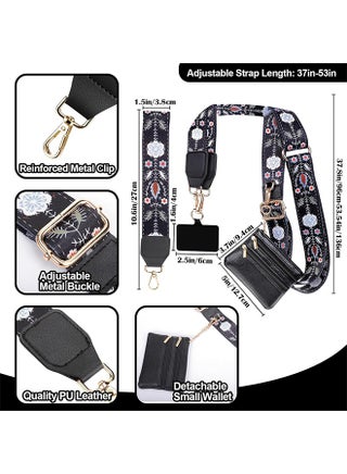 Clip and Go Strap for Phone with Wallet Crossbody, Phone Strap with Zippered Wallet, Adjustable Anti Theft Cellphone Lanyard for Women, Cellphone Chain Accessories - view 4