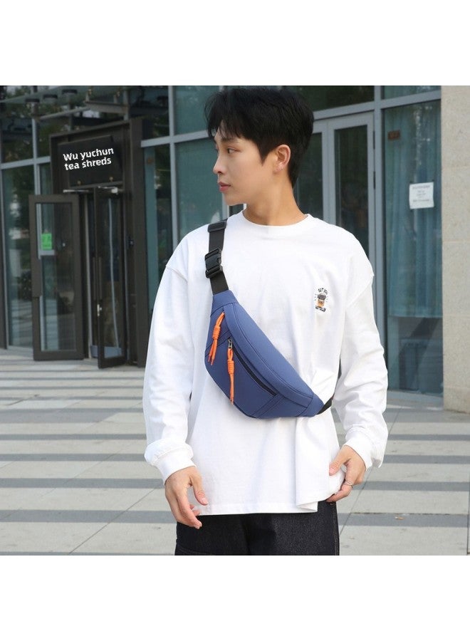 Generic Chest Bag Men's Ins Trendy Small Bag Waterproof Japanese Casual Messenger Bag Sports Shoulder Bag Men's Waist Bag Women's Shoulder Bag-Color:Purple  - Image 4