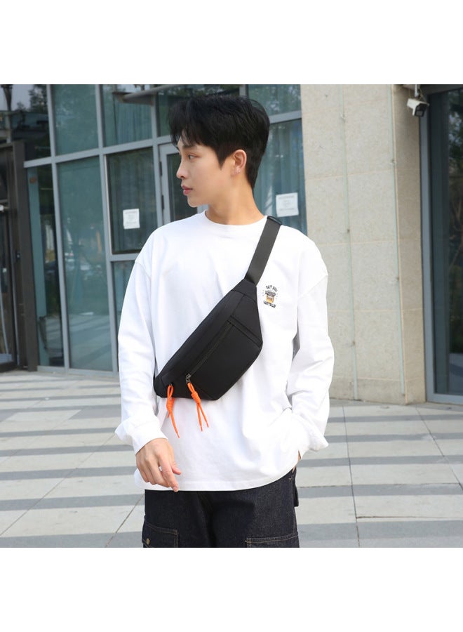 Generic Chest Bag Men's Ins Trendy Small Bag Waterproof Japanese Casual Messenger Bag Sports Shoulder Bag Men's Waist Bag Women's Shoulder Bag-Color:Purple  - Image 3