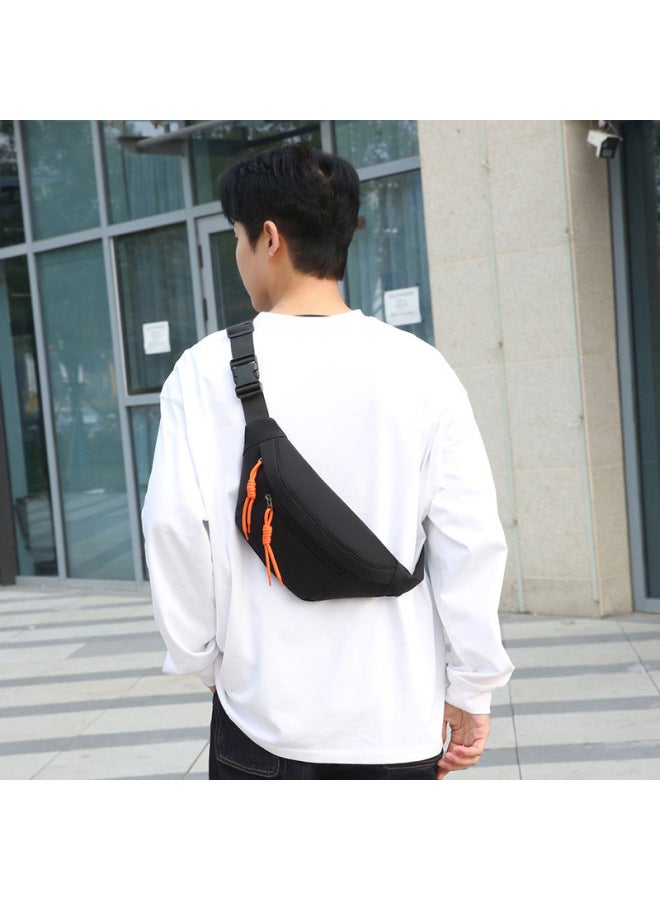 Generic Chest Bag Men's Ins Trendy Small Bag Waterproof Japanese Casual Messenger Bag Sports Shoulder Bag Men's Waist Bag Women's Shoulder Bag-Color:Purple  - Image 2