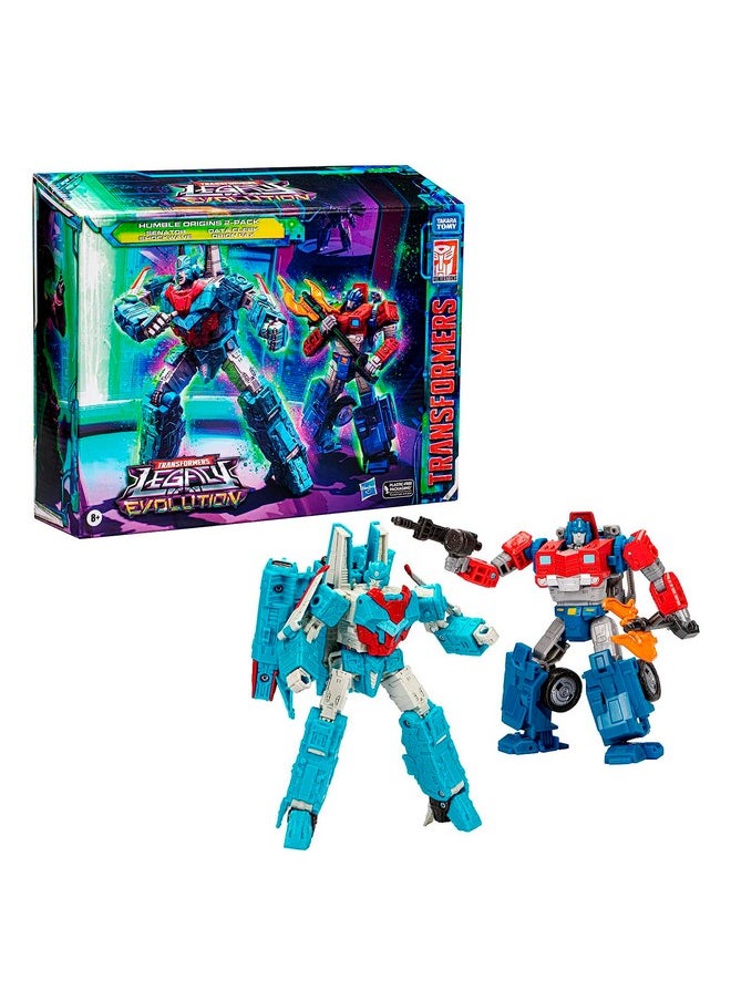 TRANSFORMERS - Transformers Toys Legacy Evolution Voyager Senator Shockwave & Deluxe Data Clerk Orion Pax Humble Origins 2-Pack, Action Figures for Boys and Girls Ages 8 and Up (Amazon Exclusive) - Image 1