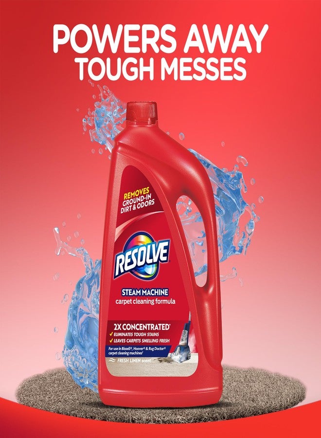 Resolve Steam Carpet Cleaner Solution Shampoo, 60 fl oz, 2X Concentrate, Safe for Bissell, Hoover & Rug Doctor, Carpet Cleaner, Carpet Cleaner Solution - Image 2