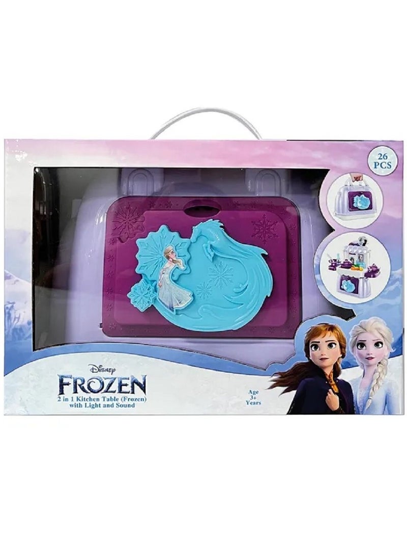 Disney FROZEN Disney Frozen 2-In-1 Kitchen Table With Light And Sound  - Image 2