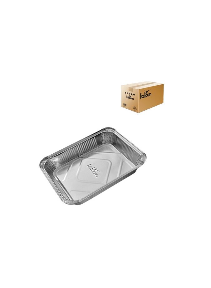 Falconpack Disposable Aluminium Food Storage Container Rectangle With Lid  331X258X57mm - Image 1