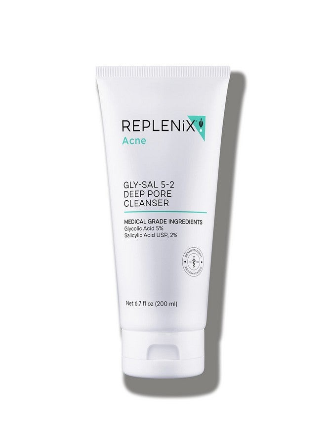 Replenix Gly-Sal 5-2 Deep Pore Facial Cleanser, Medical-Grade 5% Glycolic & 2% Salicylic Acid Oil-Free Face Wash for Acne-Prone Skin (6.7 fl. oz) - Image 1