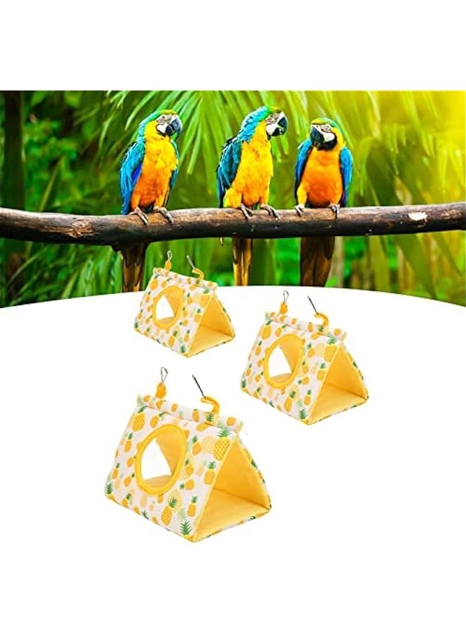 Parrot Hammock, Birds Hammock Hut Bird Bed House Tent Budgie Shed Hanging Snuggle Cave Nest for Quaker Lovebirds Cockatiels - Image 2