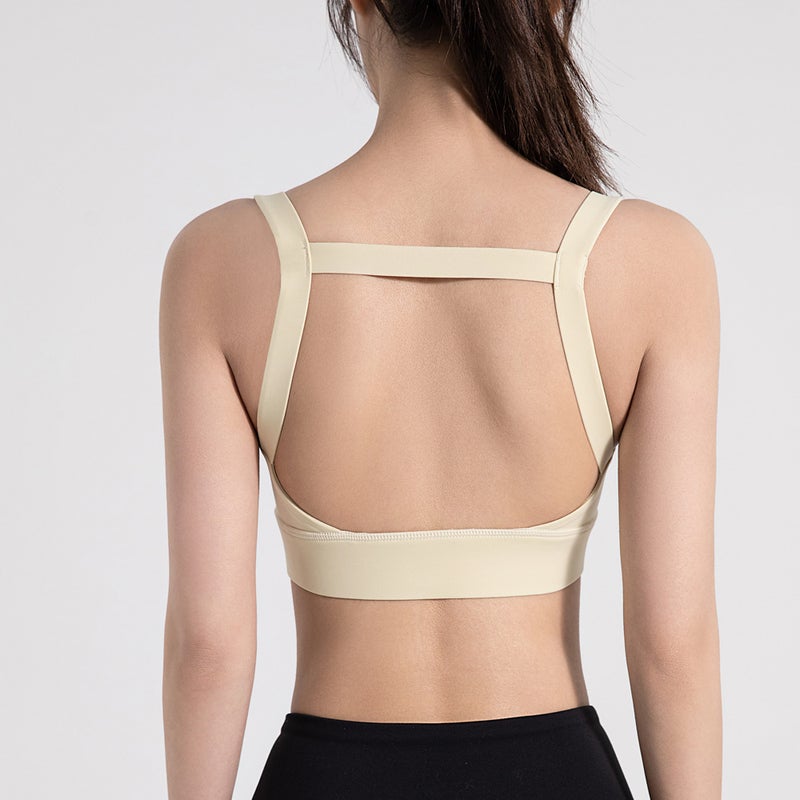 Generic High-Intensity Sports Bra Yoga Tank BUTTER