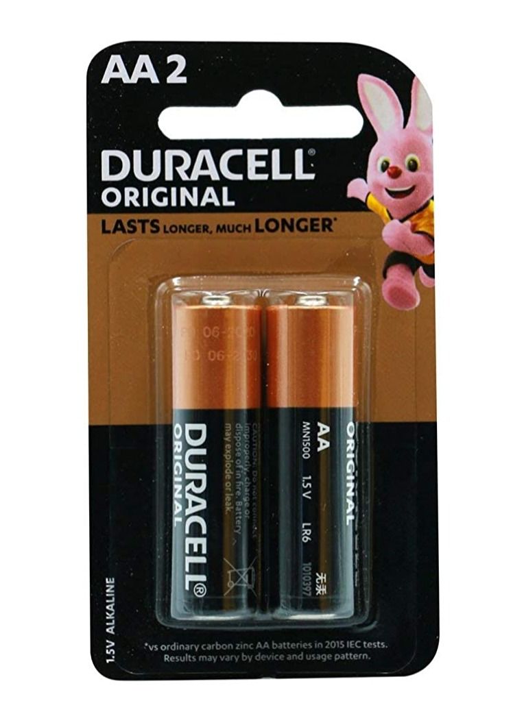 Duracell AA Original Alkaline 2 Piece Battery - Image 1