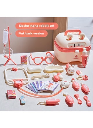 Children's Family Series Medical Tools Suit Dental Tools Diagnostic Instrument Medicine Box Injection Storage Box Role Interchange-Color:5501 Nana Rabbit [pink Basic Model] - pzsku/Z44401EAC2E88FD64D6F4Z/45/1745635035/cc5d2d01-fc1b-47ec-a89b-909566069771