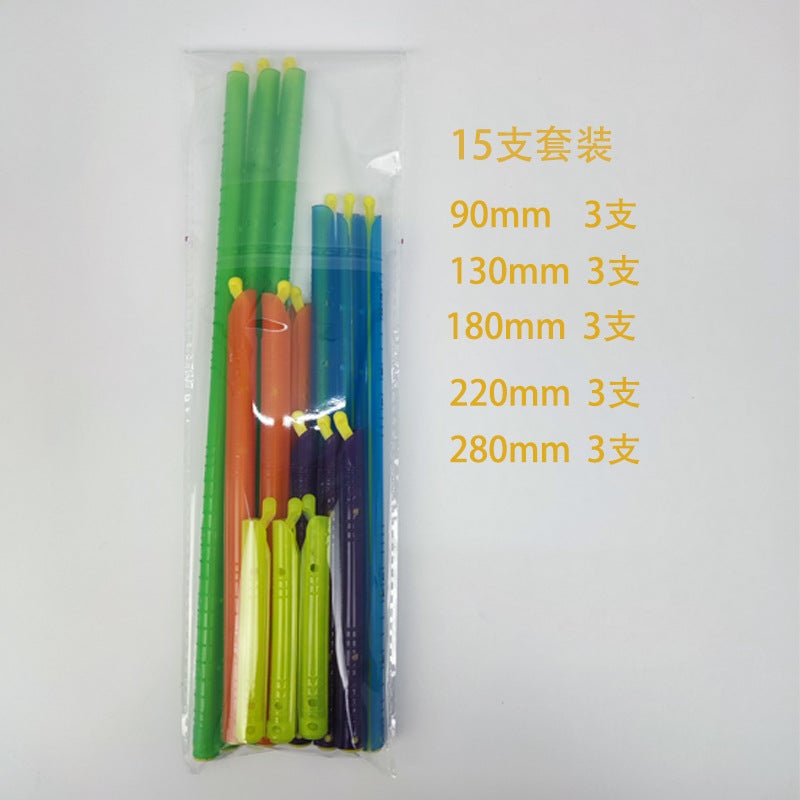 Multifunctional food fresh-keeping sealing clip moisture-proof sealing clip snacks sealing stick tea sealer candy color spot 15-piece set 