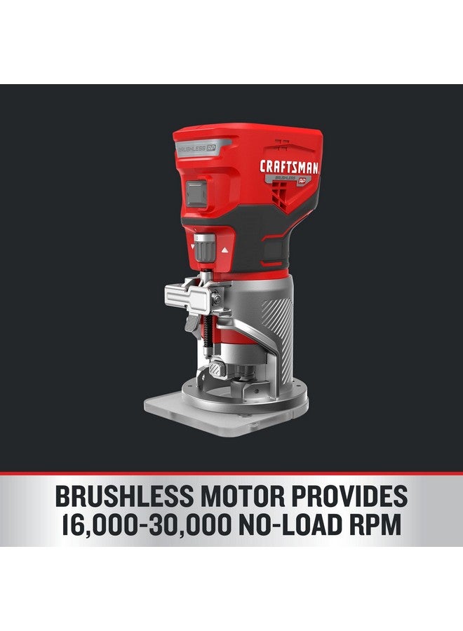 CRAFTSMAN V20 Router Tool, Cordless, Variable Speed, Fixed Base Router with Depth Adjustment, Bare Tool Only (CMCW400B) - Image 3