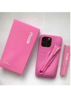 rhode iPhone 14 Pro Max Silicone Lip Holder for Cell Phone, Lip Gloss Adhesive Sleeve Case for iPhone 14 Pro Max, Lip Holder Stick-on Phone Cover for iPhone 14 Pro Max 6.7 inch（Espresso）  - Image 4