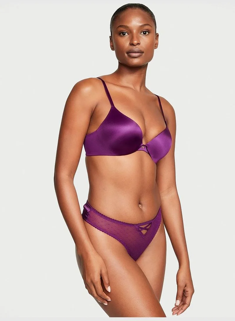 Victoria's Secret Crotchless Lace-Up Bow-Back Thong Panty