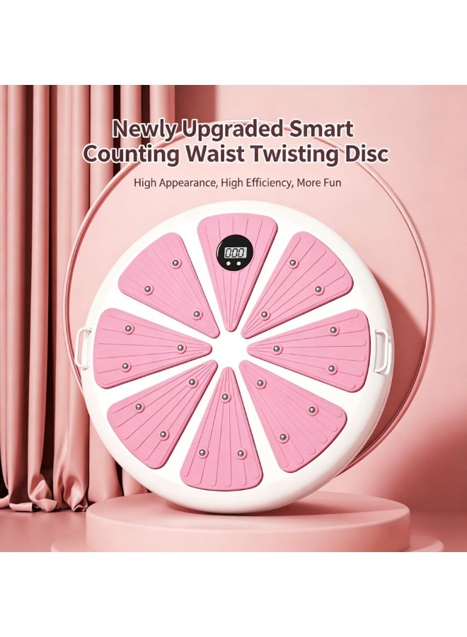 Smart Counting Waist Twisting Disc with Magnetic Massage Points for Home Fitness - Image 1
