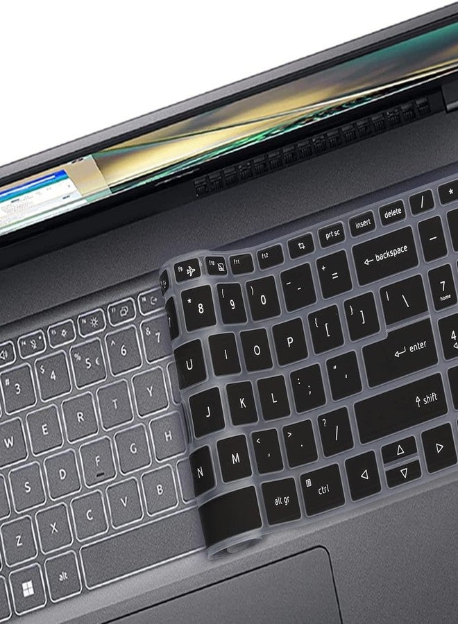 رايا غطاء لوحة مفاتيح سيليكون من رايا لأجهزة الكمبيوتر المحمولة المخصصة للألعاب من نوع Acer Nitro V 15 (ANV15-41 / ANV15-51 / ANV15-52) و Acer Aspire 5 (A515-57G / A515-58GM) و Acer Nitro Lite 16 (NL16-71G) (أسود) - Image 5