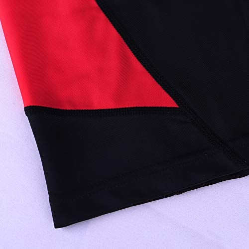 palglg Men's Workout Sport Shorts Cool Dry Tights Compression Black with Red L - Image 5