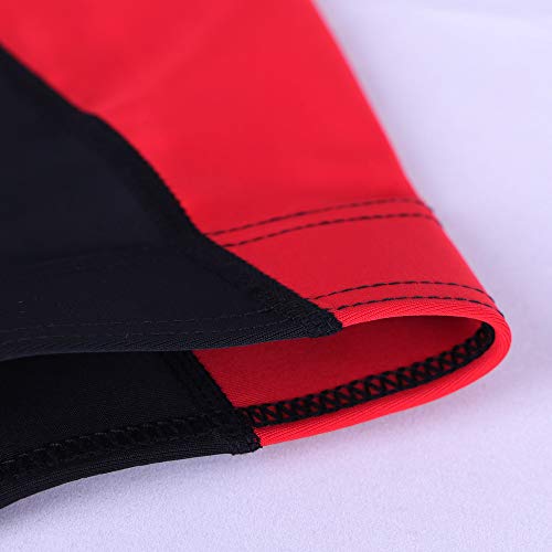 palglg Men's Workout Sport Shorts Cool Dry Tights Compression Black with Red L - Image 4