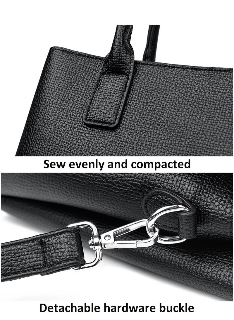 Women's Handbag Shoulder Bag with Detachable strap, PU Crossbody Bag for Ladies - Image 3