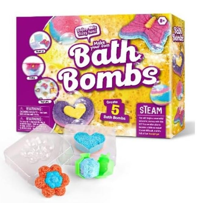UKR DIY Bath Bombs Kit for Kids STEAM Science Craft Set Children Girls Art Crafts Activity Educational Gift - Image 3