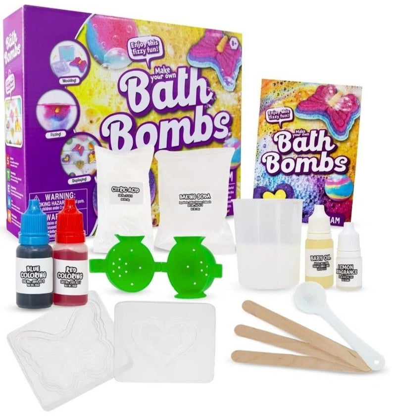 UKR DIY Bath Bombs Kit for Kids STEAM Science Craft Set Children Girls Art Crafts Activity Educational Gift - Image 2