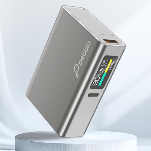 Pebble Rapid Qube 10000mAh Power Bank | 22.5W Fast Charging | Compact & Sleek Design | Digital Display | Dual Output | 10-Way Circuit Protection - Image 2