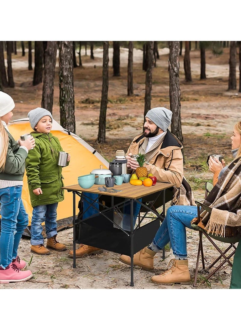 WALALLA Folding Camping Table,Foldable Table for Tailgating or Camp Site with Carry Bag, Lightweight and Portable for Beach, Picnic, Tailgate & Outdoor Use - Image 3