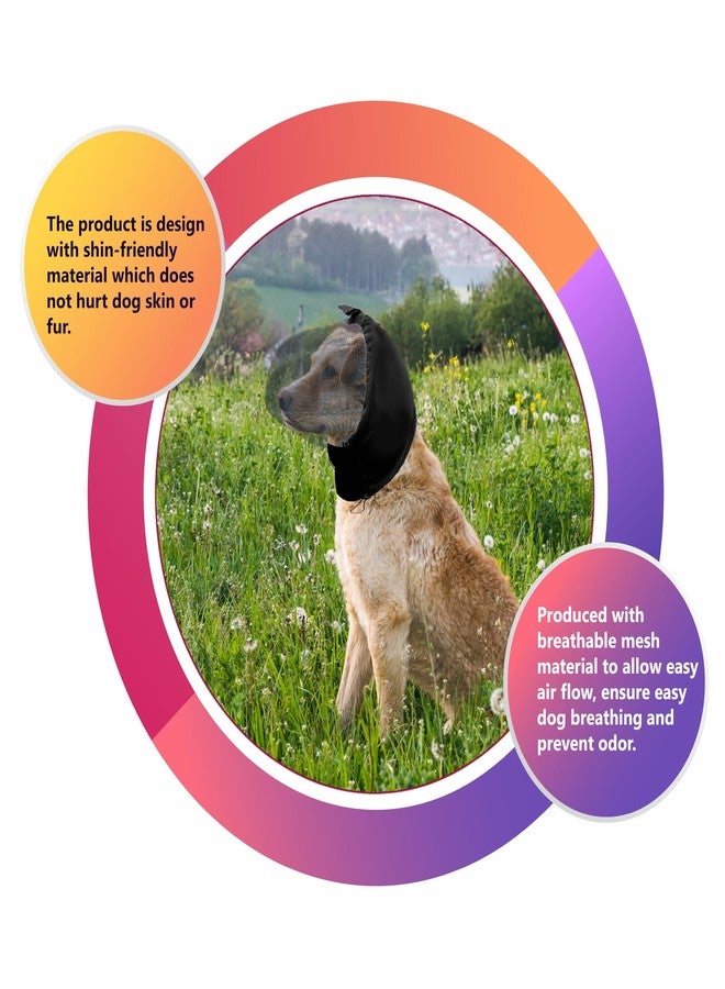 Vakerga Field Guard Dog Head Net Mesh Protector Dog Face Guard - Image 5