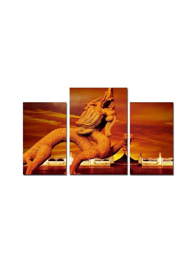 جو هوكد لوحة جدارية من مادة MDF بتصميم Go Hooked/فن معلق/ديكور (28 سم × 9 سم × 28 سم، 3 إطارات، Mdf3X-31) متعدد الألوان - Image 2