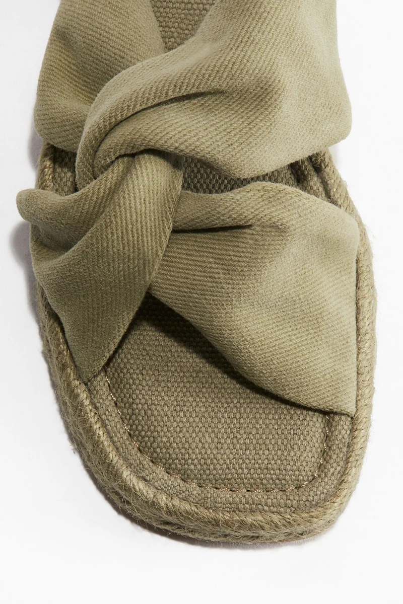 H&M Twist-detail espadrille sandals