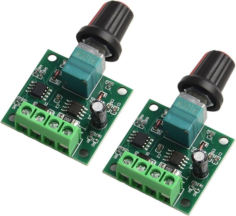 جودة شائعة موثوقة لوحدة تحكم محرك DC PWM 2A 1.8V-15V مع وظيفة مفتاح للتطبيقات ذات الجهد المنخفض جدًا، دورة عمل قابلة للضبط 0-100% وحماية فيوز ذاتي الاسترداد، هيكل ABS، عبوة من قطعتين - Image 3