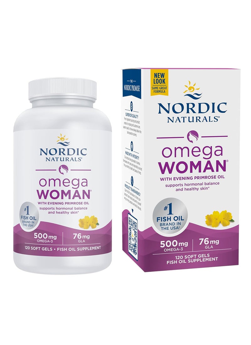 NORDIC NATURALS Omega Woman Lemon 120 Ct 500 Mg  - Image 1