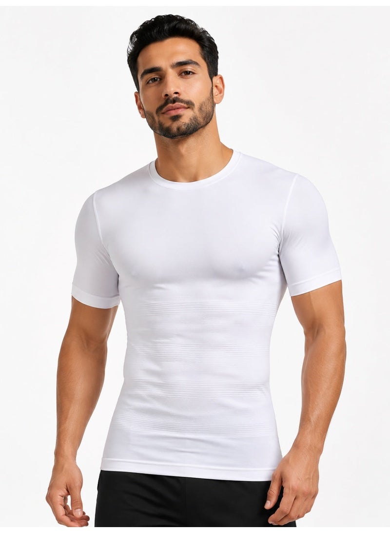 Men's Compression Vest & Tank Top – Invisible Body Shaper for Chest Slimming & Tummy Control, Daily Comfort Fit - Image 1