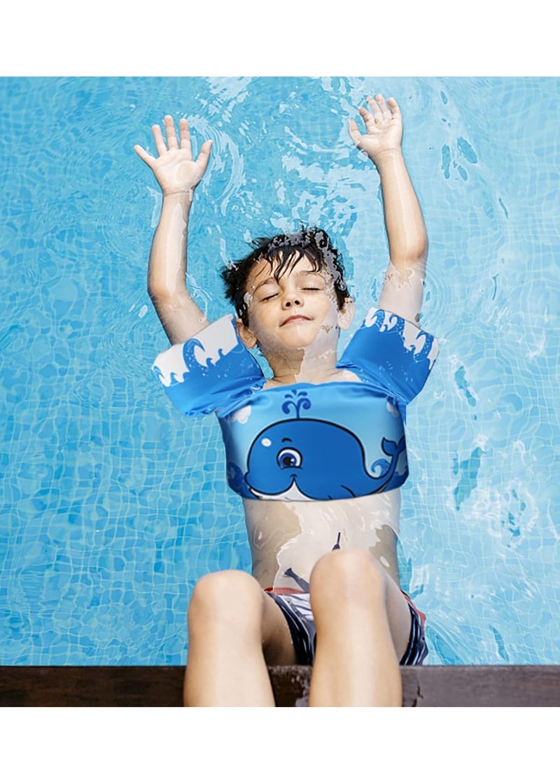 Tanyaz Kids Swim Vest with Arm Bands, Toddler Swimming Float Vest, Adjustable Training Jacket for Ages 2-6, 22-58 lbs, Ideal for Pool, Beach, and Swim Lessons - Image 3