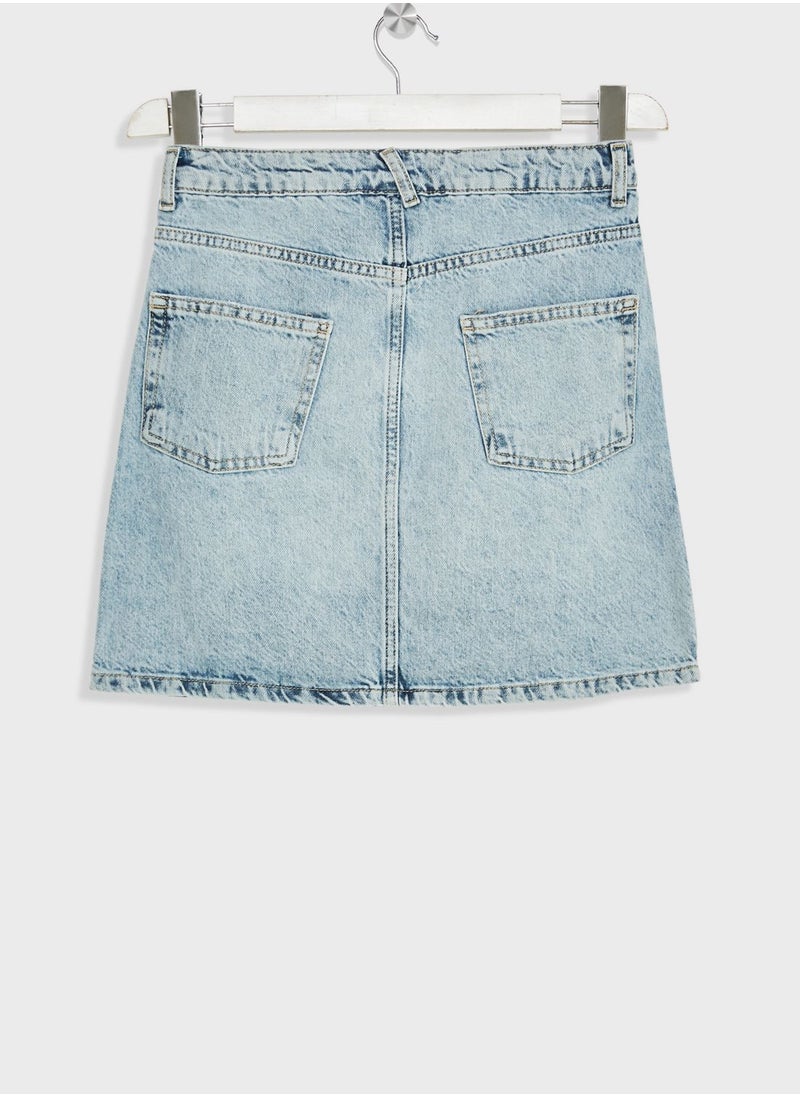 DeFacto - Kids Denim Midi Skirt - Image 1
