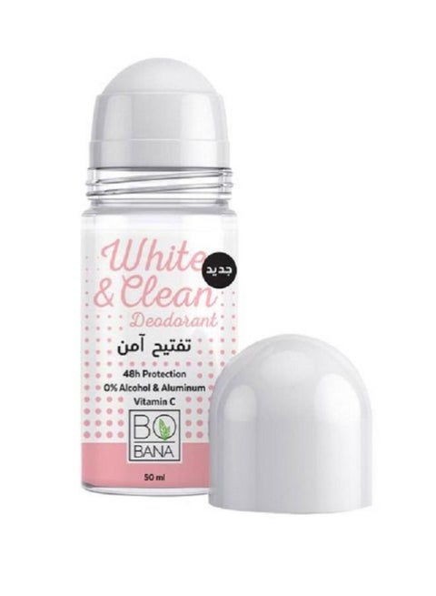 مزيل العرق الأبيض والنظيف