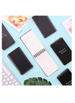 Y&D 6 Pack Mini Spiral Notebooks, A7 Waterproof Notebook, Top-Opening, Black Cover Pocket Notepad for Outdoor Activities Recording and Tactical Pocket, 3" x 5", 50 Sheets  - Image 4