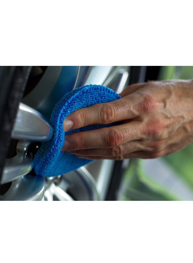 Excefore Microfiber Car Detailing Applicator Pads, Car Wax Applicator, 5 Inch Diameter, 12 Pack, Royal Blue - Image 4