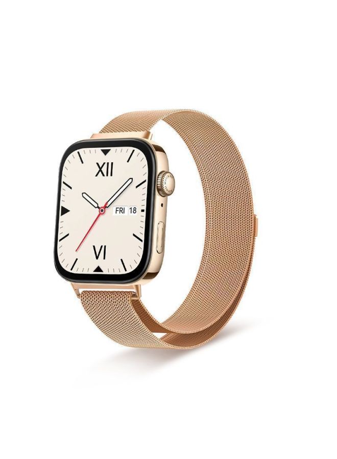 Fuxi لـ Huawei Fit3 Strap Fit2 Milanese سوار معصم مغناطيسي لطيف مناسب للصيف قابل للتنفس - اللون: [ذهبي وردي] ميلانيزي - مناسب لسلسلة Huawei Fit2 - Image 1