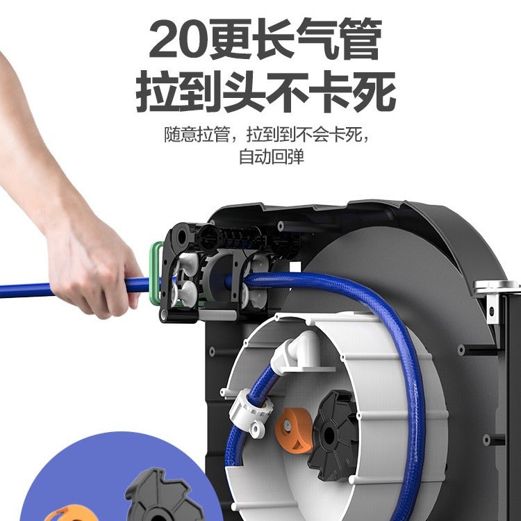 Automatic Telescopic Hose Reel Air Drum Electric Drum High Pressure Water Drum Repair Light Drum 20M Air Pipe Winder Pneumatic Tool - Image 5