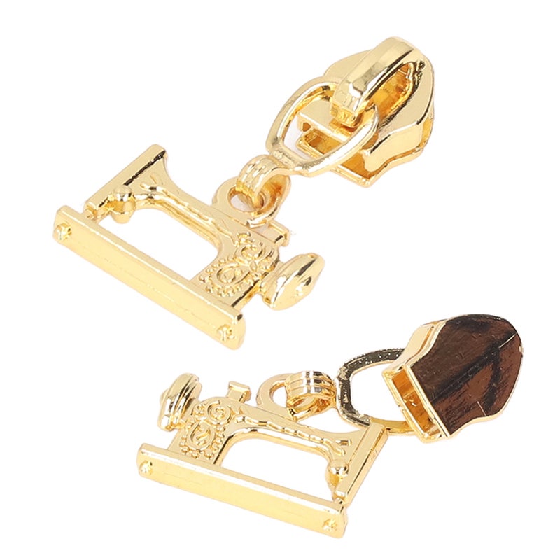 10 Pcs Zipper Pull Sewing Machine Metal Zipper Pulls Jacket Crafts Handbags Luggage Zipper HeadImitation Gold - Image 4