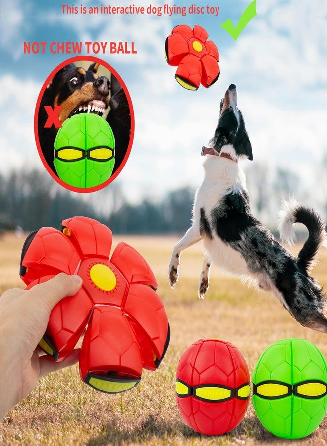 OOXYG Magic Bouncing Ball, Magic Meta - Balls for Dog, Children Bouncing Ball, Flying Saucer Bouncy Balls, Parent-Child Interaction, Dual Form Freely Switchable, Doggy Disc with 3 Light - Image 5
