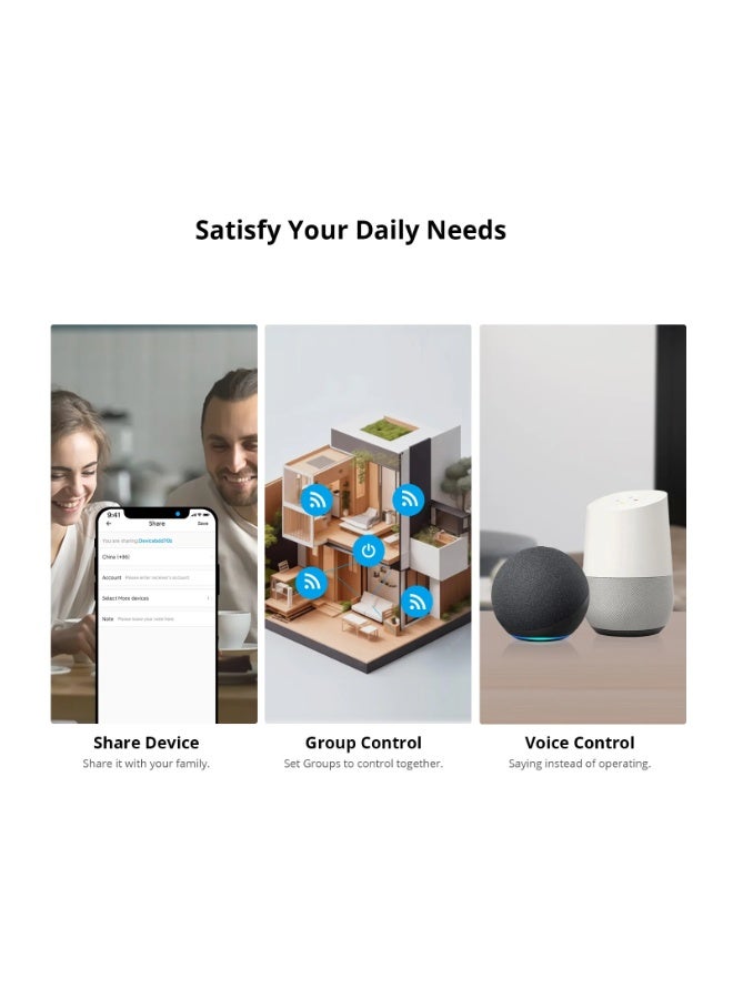 SONOFF BASICR4 Wi-Fi Smart Switch - ESP32 DIY Inline Switch, 100-240V 2400W Max, 2.4GHz Wi-Fi, Magic Switch Mode, Alexa & Google Home via Matter - Image 5