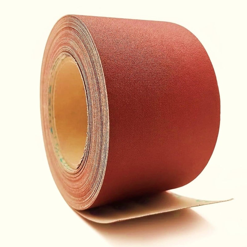 SANDCASTLE Sandcastle Emery Cloth Roll 5 Meter Long 4Inch Wide Sturdy Grinding Polishing Wood Working Walls Metals Brown 400 GRIT WATERPROOF - Image 2